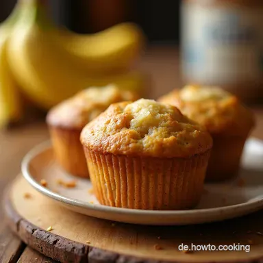 Einfache saftige Bananenmuffins Omas Geheimnis für den Sonntagskuchen Rezeptkarte