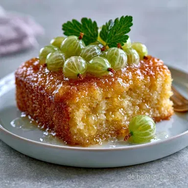 Stachelbeerkuchen Mit Baiser Rezeptkarte