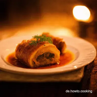 Omas WirsingKohlrouladen Herzhaft Lecker Rezeptkarte