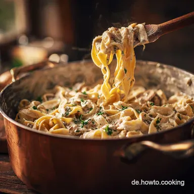 One Pot Linsenpasta Alfredo Cremig, proteinreich und blitzschnell fertig Rezeptkarte