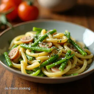 One Pot Spargel Pasta I Blitzrezept f&uuml;r Faule Genie&szlig;er Rezeptkarte