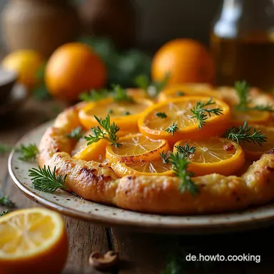 Weihnachtliche Orangen Ingwer Kipferl M&uuml;rbe Pl&auml;tzchen mit Kick Rezeptkarte