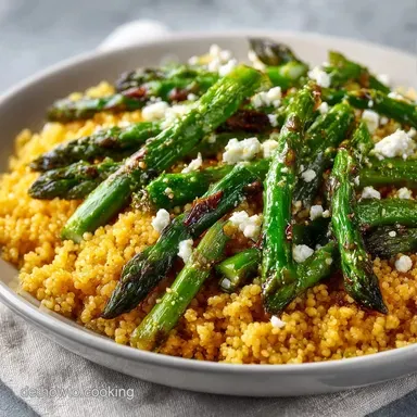 Orientalischer Spargelsalat mit Couscous Rezeptkarte
