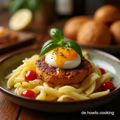 Bayerische Brezn mit traditionellem Obazda Original WirtshausRezept f&uuml;r Zuhause Rezeptkarte