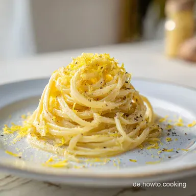 Pasta Al Limone: Cremig f&uuml;r 4 Personen Rezeptkarte