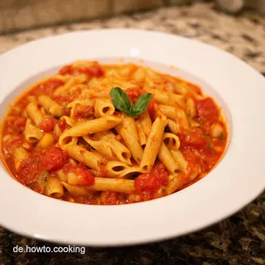 Pasta e Fagioli Omas beste Rezepte mit Tomatensauce Rezeptkarte