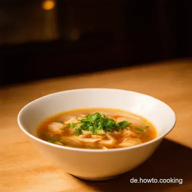 Peking Suppe wie vom Chinesen Mein Rezept f&uuml;r Gl&uuml;cksgef&uuml;hle Rezeptkarte