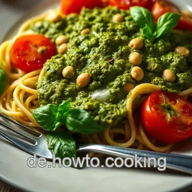 Leckeres Pesto Trapanese: Das Geheimnis Siziliens f&uuml;r Pasta-Liebhaber Rezeptkarte