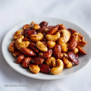 Pikanter Snack Ger&ouml;stete N&uuml;sse mit Honig: 20 Min. Rezeptkarte