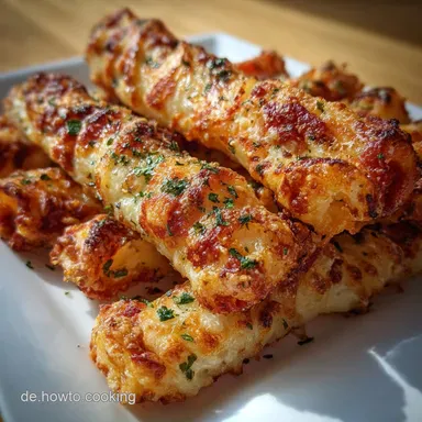 Pizza Pasta Sticks ganz schnell: Krosse Snacks f&uuml;r Partys in 25 Minuten Rezeptkarte