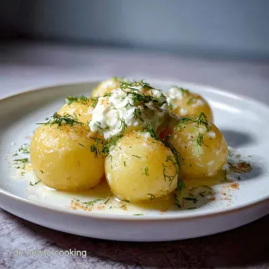 Quark mit Kartoffeln im Ofen Ready in 30 Min Rezeptkarte