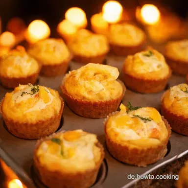 Raclette Zutaten in der Muffinform Herzhafte PartyMuffins Rezeptkarte