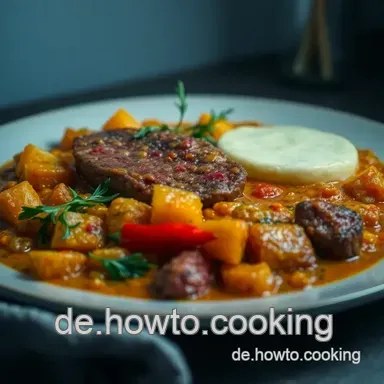 Rinderfilet Rezept: Paprika-Curry-Traum mit Rosmarinkartoffeln Rezeptkarte