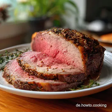 Roastbeef Braten Kerntemperatur: Oven-Only Tender Rezeptkarte