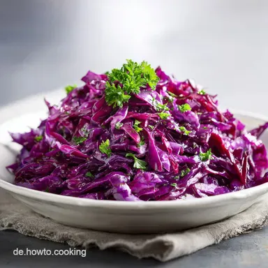 Rotkraut Salat mit Apfel in 50 Min. Rezeptkarte