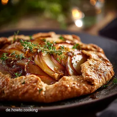 Galette Rezept: Rustikale Zwetschgen-Mandel-Sensation Einfach Rezeptkarte