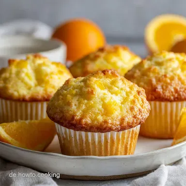 Saftige Fanta Muffins mit Mandarinen &ndash; Fertig in 35 Minuten Rezeptkarte