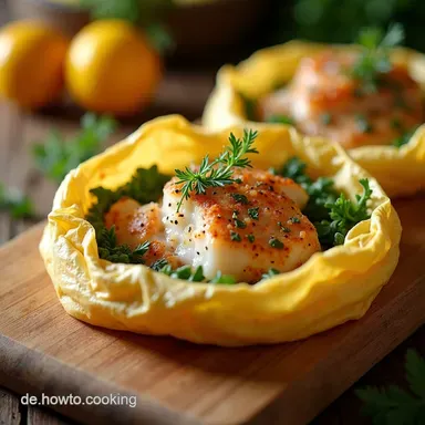 Saftiges Lachs im P&auml;ckchen unter 300 Mein Geheimnis f&uuml;r die schnelle Feierabendk&uuml;che Rezeptkarte