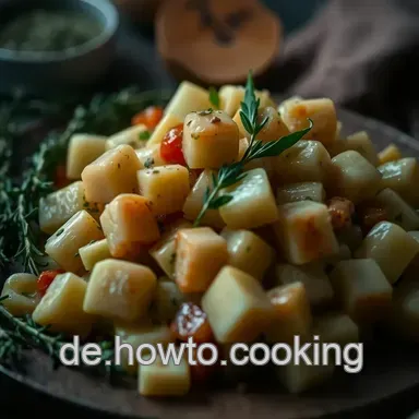 Saftige Lammkeule nach Wiesenart: Ein Fest f&uuml;r die Sinne! Rezeptkarte