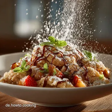Streuseltaler mit Zuckerguss Das Geheimnis für lockeren Hefeteig Rezeptkarte