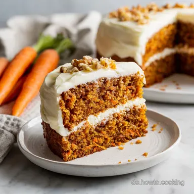 Saftiger Karottenkuchen: Das Rezept f&uuml;r 12 Portionen mit N&uuml;ssen Rezeptkarte