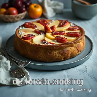 Saftiger Obstkuchen mit Rührteig – Ein Stückchen deutsche Tradition! Rezeptkarte