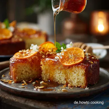 Saftiger Orangenkuchen R&uuml;hrteigKlassiker mit intensivem Sirup Rezeptkarte