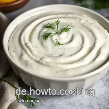 Einfaches Sauerrahm Rezept: Der Sahnige Sauerrahm-Dill-Dip Rezeptkarte