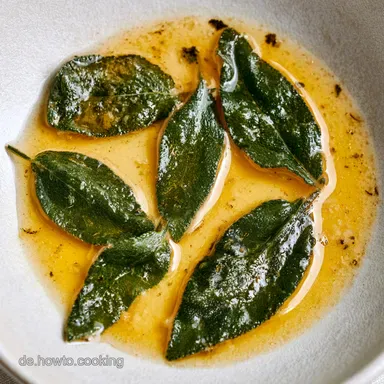 Salbeisose mit Butter in 13 Minuten Rezeptkarte
