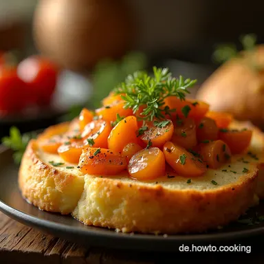 Rustikales Kürbisbrot mit Sauerteig HerbstComfort Food Backen Rezeptkarte