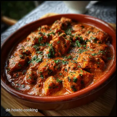 Chicken Tikka Masala Rezept Schnelle Indische: Samtige Sauce Rezeptkarte