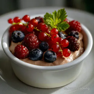 Nachtisch Silvester: Prosecco-Beeren Mousse Rezeptkarte