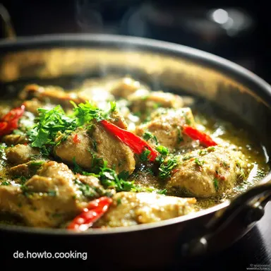 Schwarzer Pfeffer Knoblauch Chicken Curry: Der ultimative Kraftprotz Rezeptkarte