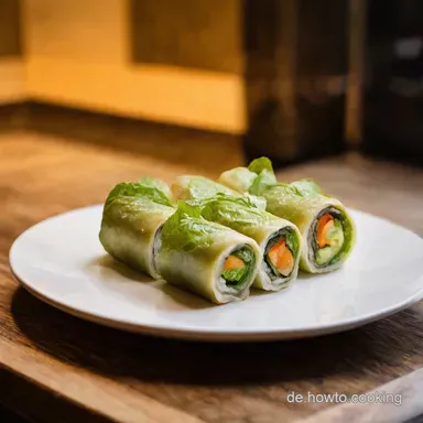 Sommerrollen Rezept mit Reisblätter Vietnamesische Frische selber machen Rezeptkarte