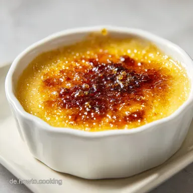 Rezeptspanische Creme Catalana mit Karamellkruste f&uuml;r 4 Portionen Rezeptkarte