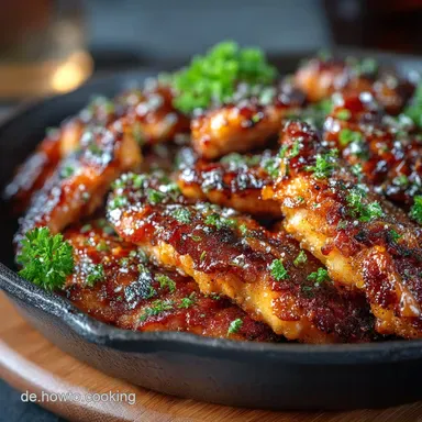 Bacon Brown Sugar Chicken Tenders Knusprig Süß Rezeptkarte