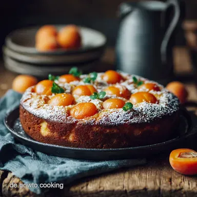 Spiegeleikuchen mit Aprikosen: Omas einfacher Klassiker vom Blech Rezeptkarte