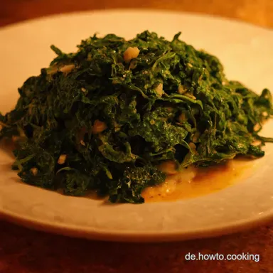 Spinat mit Blubb Deluxe Mein Kindheitsrezept Rezeptkarte