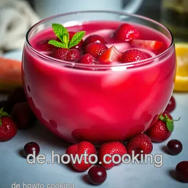 Fruchtige Erdbeerbowle &ndash; Der ideale Sommerdrink f&uuml;r jede Feier! Rezeptkarte