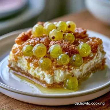 Stachelbeerkuchen mit Quark & Streuseln Rezeptkarte