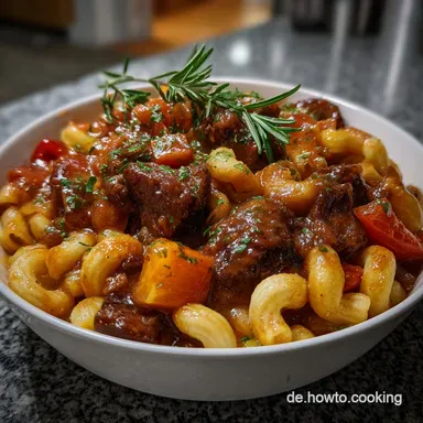 Silvester Essen: Butterweiches Schmorgericht Rezeptkarte