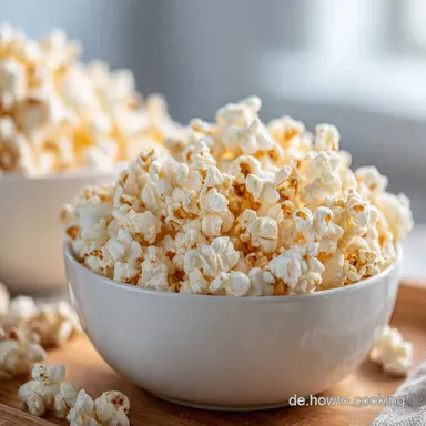S&uuml;&szlig;es Popcorn im Topf mit Karamell in 10 Min. Rezeptkarte