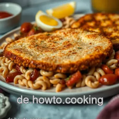 Leckeres Surschnitzel mit Beilagenvielfalt: Ein Familienliebling Rezeptkarte