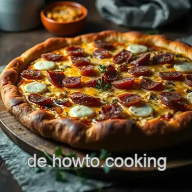 Traditioneller Flammkuchen: Knusprig, Herzhaft und Einfach Zubereiten Rezeptkarte