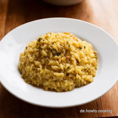 Trüffelrisotto Rezept Cremig Einfach wie bei Oma Hildegard Rezeptkarte