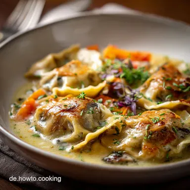 &Uuml;berbackene Maultaschen Der schnelle Bergk&auml;seAuflauf Rezeptkarte