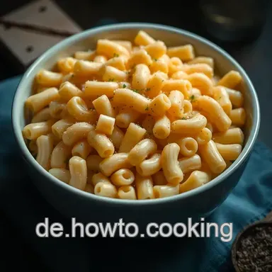 Ultimativer K&auml;se-Nudel-Traum: Einfaches Mac & Cheese Rezept Rezeptkarte