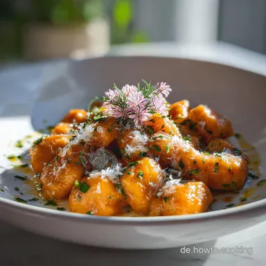Vegan Sweet Potato Gnocchi vegan easy: Crispy Exterior, Creamy Interior Rezeptkarte