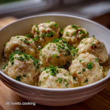 Vegane Semmelkn&ouml;del: Schnell Einfach ohne Ei zubereiten Rezeptkarte