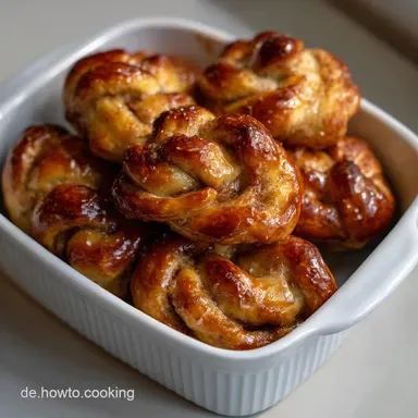 Cinnamon Knots Vegan Twisted Buns: Einfaches Hefegeb&auml;ck